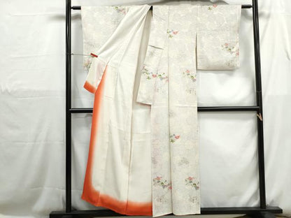 平和屋着物■上質な小紋　亀甲花文　正絹　逸品　DABH1168qa
