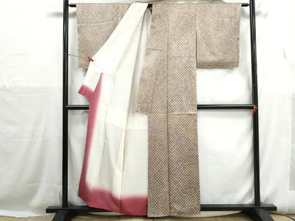 平和屋着物■上質な小紋　総絞り　正絹　逸品　DABH1169qa