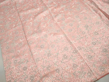 平和屋着物■上質な小紋　更紗花文　大丸扱い　正絹　逸品　DABH1178qa