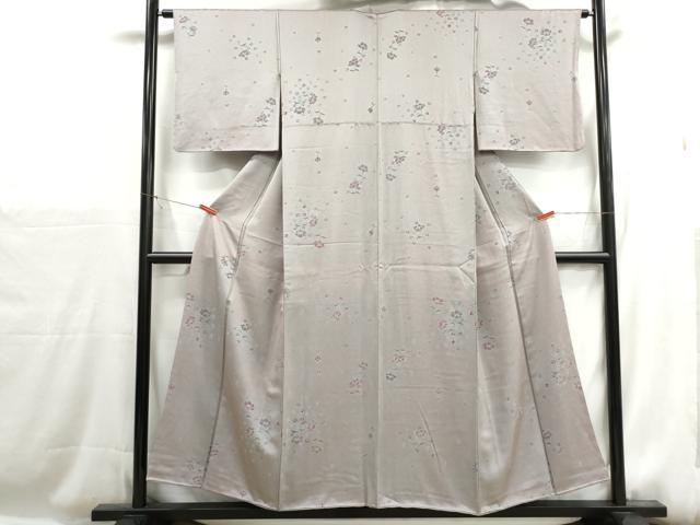 平和屋着物■上質な小紋　草花文　正絹　逸品　DABH1179qa