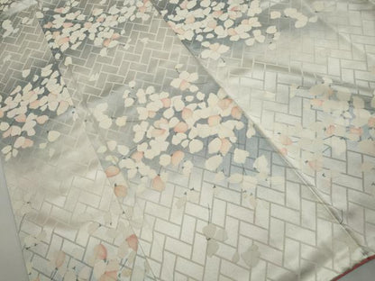 平和屋着物■上質な小紋　枝花文　暈し染め　やまと誂製　正絹　逸品　DABH1193qa