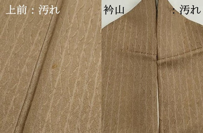 平和屋着物■上質な小紋　間道　正絹　逸品　DABH1200qa