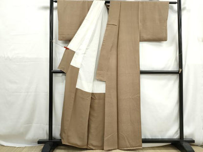 平和屋着物■上質な小紋　間道　正絹　逸品　DABH1200qa