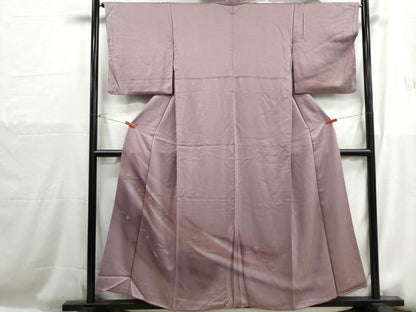 平和屋着物■訪問着　霞松葉文　暈し染め　金彩　正絹　逸品　DABH1204qa