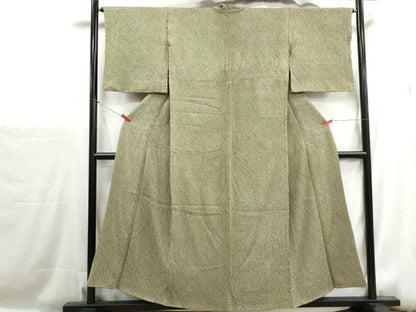 平和屋着物■大変加工の良い総絞り小紋　正絹　逸品　DABH1206qa