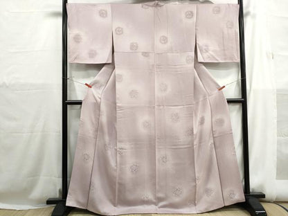 平和屋着物■上質な小紋　亀甲抽象花文　暈し染め　ますいわ屋扱い　正絹　逸品　DABH1207qa