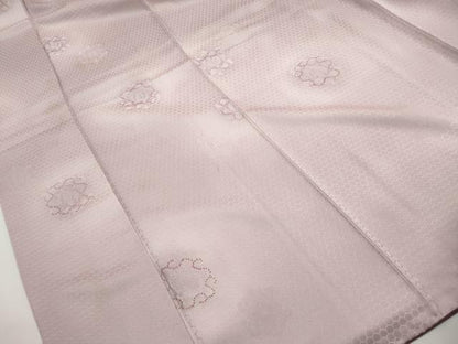 平和屋着物■上質な小紋　亀甲抽象花文　暈し染め　ますいわ屋扱い　正絹　逸品　DABH1207qa