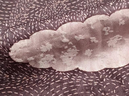 平和屋着物■訪問着　雲取り風景花文　正絹　逸品　DABH1211qa