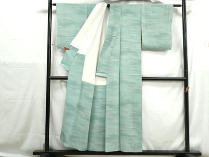 平和屋着物■上質な小紋　霞文　暈し染め　正絹　逸品　DABH1212qa