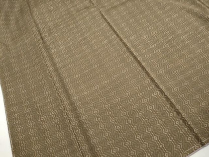 平和屋着物■本場大島紬　7マルキ　幾何学文　正絹　逸品　DABH1216qa