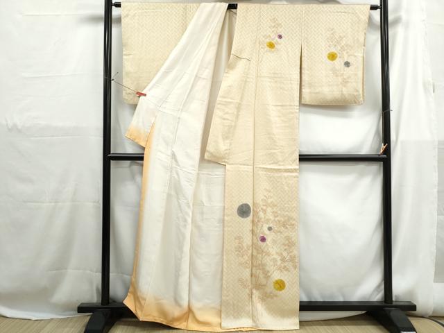 平和屋着物■訪問着　草花文　正絹　逸品　DABH1223qa