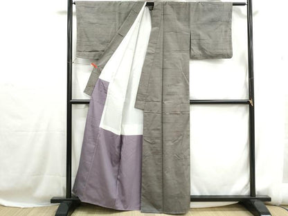 平和屋着物■上質な紬　霞文　正絹　逸品　DABH1225qa