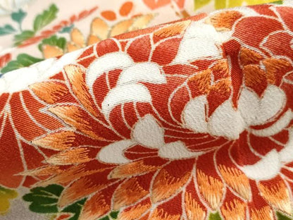 平和屋着物■豪華黒留袖　作家物　飾花文　乱菊　暈し染め　金彩　正絹　逸品　DABH1230qa