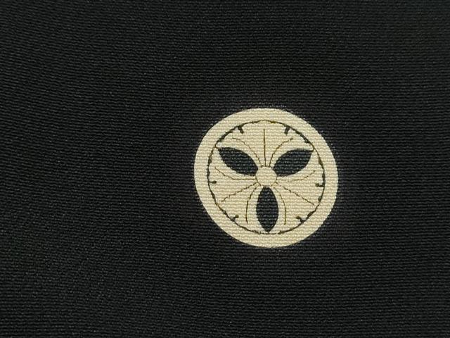 平和屋着物■豪華黒留袖　刺繍　飛鶴枝梅文　金銀彩　正絹　逸品　DABH1238qa