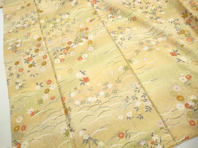 平和屋着物■上質な小紋　花籠文　暈し染め　金彩　やまと誂製　正絹　逸品　DABH1244qa