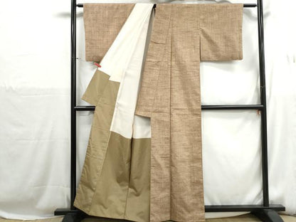 平和屋着物■上質な紬　霞文　正絹　逸品　DABH1245qa