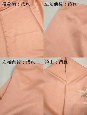 平和屋着物■訪問着　エ霞花車文　松竹梅　暈し染め　金彩　正絹　逸品　DABH1250qa