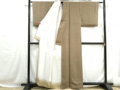 平和屋着物■上質な小紋　霞文　正絹　逸品　DABH1252qa