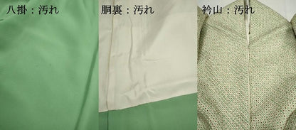 平和屋着物■大変加工の良い総絞り小紋　正絹　逸品　DABH1254qa