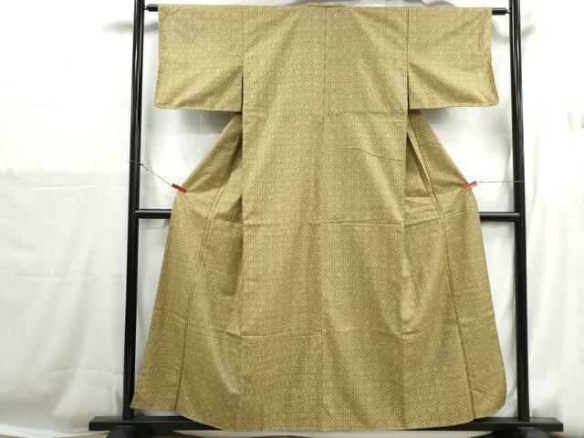 平和屋着物■上質な紬　亀甲花文　正絹　逸品　DABH1258qa