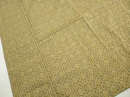 平和屋着物■上質な紬　亀甲花文　正絹　逸品　DABH1258qa