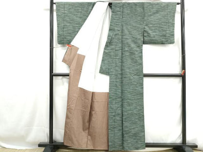 平和屋着物■上質な紬　霞文　正絹　逸品　DABH1260qa