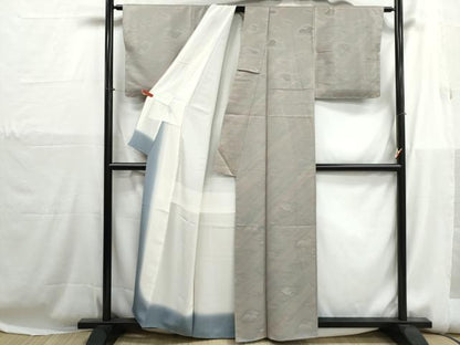 平和屋着物■上質な小紋　立波文　暈し染め　正絹　逸品　DABH1261qa