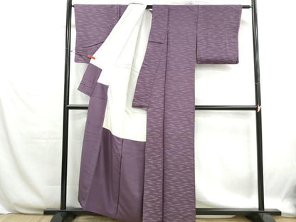 平和屋着物■上質な小紋　霞文　正絹　逸品　DABH1262qa