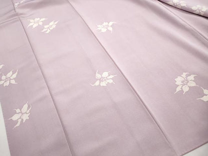 平和屋着物■上質な小紋　舞花文　正絹　逸品　DABH1268qa