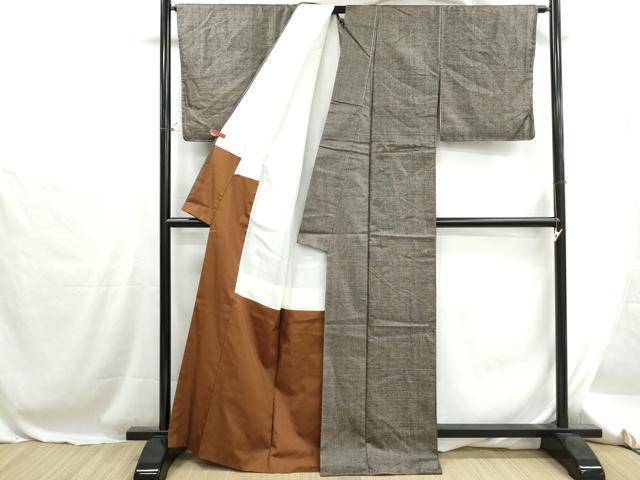 平和屋着物■上質な紬　霞文　正絹　逸品　DABH1273qa