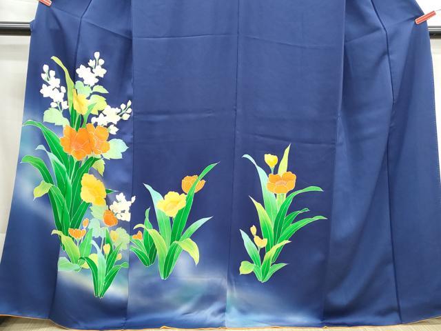 平和屋着物■訪問着　草花文　暈し染め　正絹　逸品　DABH1278qa