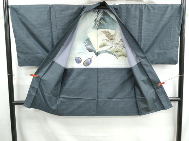 平和屋着物■男性　本場大島紬　アンサンブル　100亀甲　総詰め　正絹　逸品　DABH1296qa