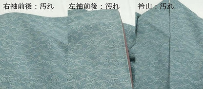 平和屋着物■江戸小紋　芝花文　正絹　逸品　DABH1297qa
