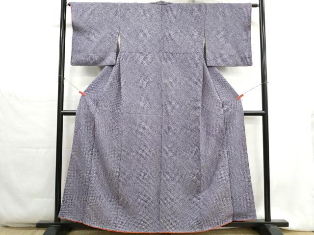 平和屋着物■大変加工の良い総絞り小紋　正絹　逸品　DABH1312qa