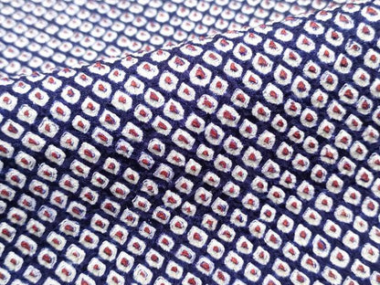 平和屋着物■大変加工の良い総絞り小紋　正絹　逸品　DABH1312qa