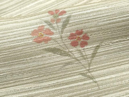 平和屋着物■上質な小紋　草花文　金彩　正絹　逸品　DABH1317qa