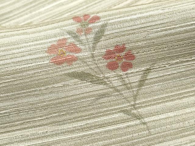 平和屋着物■上質な小紋　草花文　金彩　正絹　逸品　DABH1317qa