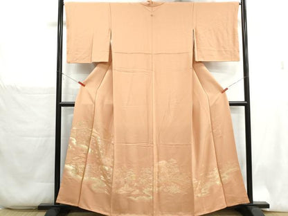 平和屋着物■豪華色留袖　作家物　寿光織　洛中絵図　金糸　正絹　逸品　DABH1326qa