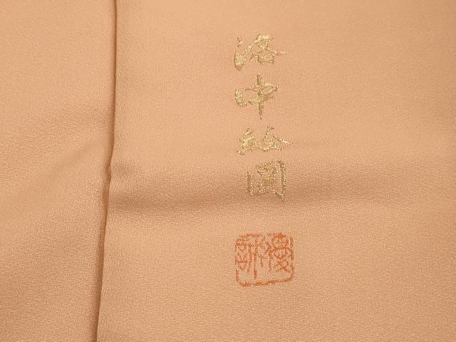 平和屋着物■豪華色留袖　作家物　寿光織　洛中絵図　金糸　正絹　逸品　DABH1326qa