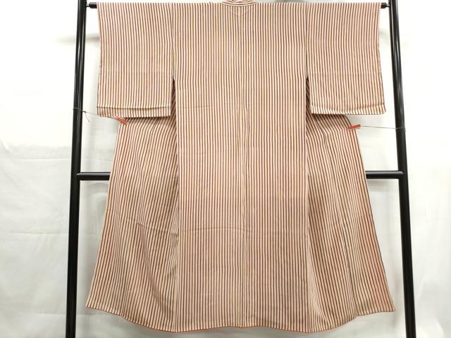 平和屋着物■上質な小紋　間道　正絹　逸品　DABH1327qa