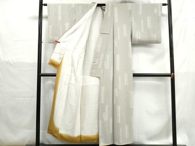 平和屋着物■上質な小紋　幾何学短冊文　正絹　逸品　DABH1328qa