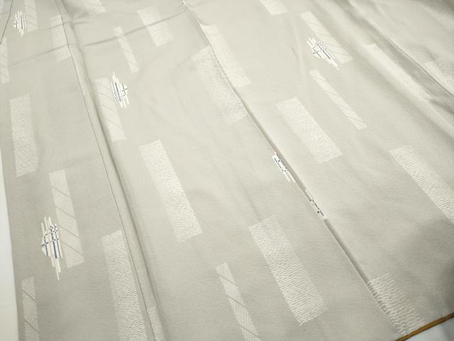 平和屋着物■上質な小紋　幾何学短冊文　正絹　逸品　DABH1328qa