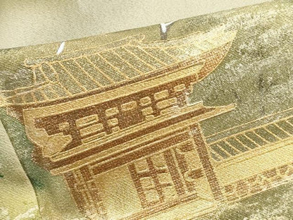 平和屋着物■豪華色留袖　樹林風景文　暈し染め　金彩　正絹　逸品　DABH1330qa