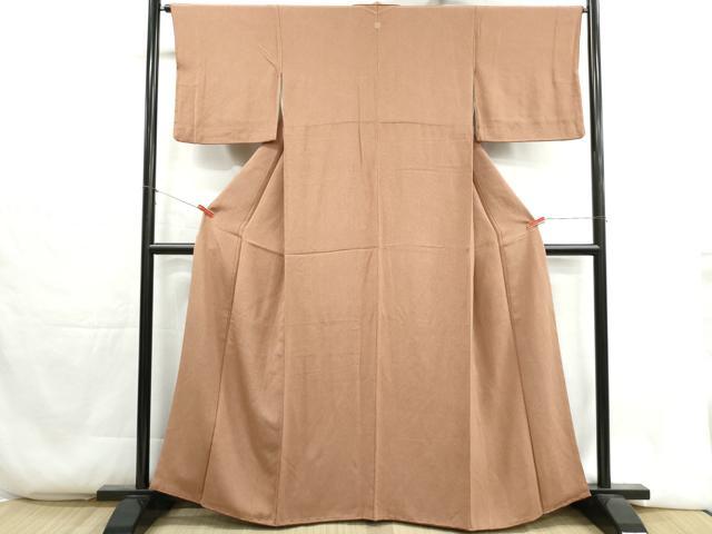 平和屋着物■江戸小紋　鮫小紋柄　鬼しぼ縮緬　正絹　逸品　DABH1336qa