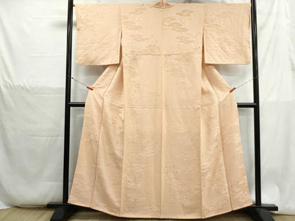 平和屋着物■上質な小紋　絞り　流水重ね雲文　正絹　逸品　DABH1339qa