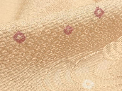 平和屋着物■上質な小紋　絞り　流水重ね雲文　正絹　逸品　DABH1339qa