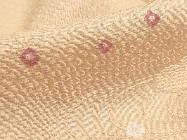 平和屋着物■上質な小紋　絞り　流水重ね雲文　正絹　逸品　DABH1339qa