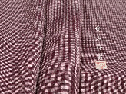 平和屋着物●創業460年・千總　江戸小紋　角通し　寺山存男　正絹　逸品　DABH1341qa