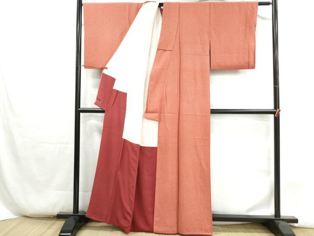 平和屋着物■江戸小紋　鮫小紋間道　正絹　逸品　DABH1350qa