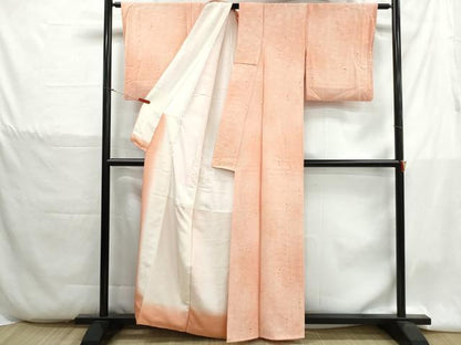 平和屋着物■上質な小紋　草葉文　暈し染め　正絹　逸品　DABH1355qa